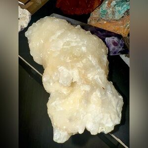 Stilbite Zeolite with Chrysocolla Natural Mineral Specimen